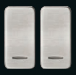 Клавиша узкая с подсветкой, Nickel Satin