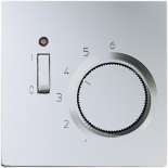 JUNG LS 990Алюминий Термостат комнатный, 10(4)А, ~ 24v, 50/60 Hz (TRAL241)