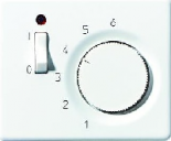 JUNG SL 500 БронзаНакладка регулятора теплого пола(мех.FTR231U) (SLFTR231PLGB)