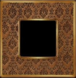 Рамка на 3 поста, VINTAGE TAPESTRY, гор./верт, цвет DECORBRASS- Bright Gold