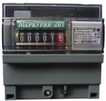 Счетчик электроэнергии Меркурий 201.6 10(80)А однофазный однотарифный на DIN-рейку