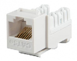Информационный разъем RJ45 cat.5E,  белый