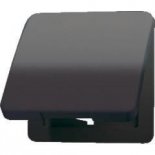 JUNG CD 500/CD plusЧерный Откидная крышка для розеток и изделий 50х50 (CD590KLSW)