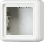 JUNG CD 500/CD plusБеж Коробка для накладного монтажа 1-я с рамкой (CD581AW)