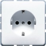 Штепсельная розетка SCHUKO 16A 250V~ с защитой от детей; золотая бронза