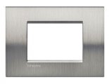 LivingLight Рамка прямоугольная, 3 модуля, цвет Фактурная сталь