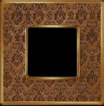 Рамка на 1 пост, VINTAGE TAPESTRY, гор./верт, цвет DECORBRASS- Bright Gold