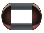 LivingLight Рамка овальная, 3 модуля, цвет Бордовый