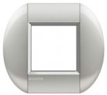 LivingLight Рамка овальная, 1 пост, цвет Алюминий