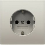 Штепсельная розетка SCHUKO 16A 250V~ ; благородная сталь
