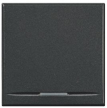 Axolute Кнопка 1Р (NO) 16 А 250 В~ – 2 модуля, цвет антрацит