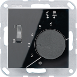 JUNG CD 500/CD plusЧерный Регулятор теплого пола, 10(4)А (FTRCD231SW)