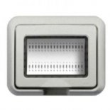 Влагозащитная крышка IP55 Idrobox, белый, 3 модуля