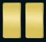 Клавиша узкая без подсветки, Bright Gold