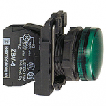 Сигнальная лампа Schneider Electric XB5AVM3 22мм 230-240В зеленая