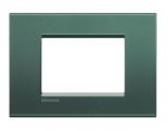LivingLight Рамка прямоугольная, 3 модуля, цвет Зеленый шелк