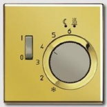 JUNG LS 990 Блеск золотаНакладка регулятора теплого пола(мех.FTR231U) (GOFTR231PL)