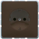 Штепсельная розетка SCHUKO 16А 250V~ с винтовым зажимом; коричневая