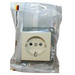 Штепсельная розетка SCHUKO 16A 250V~ с заземлением; слоновая кость